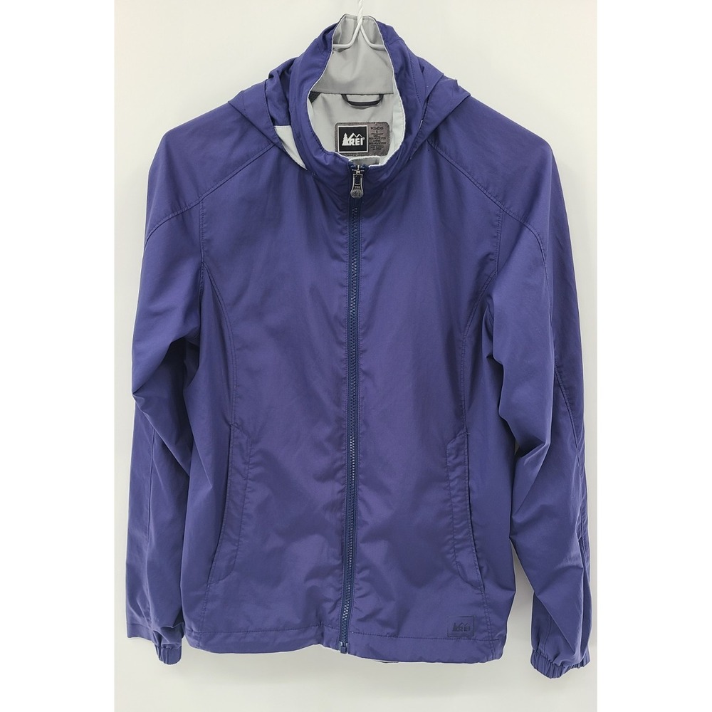 REI Women's‎ Windbreaker Jacket Size S Hoodie Zipper Outdoor Resistant Hiking